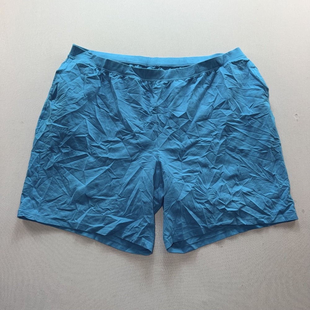 Unbranded Running Shorts Mens Size M Blue Good Elastic Waist Athletic 16495